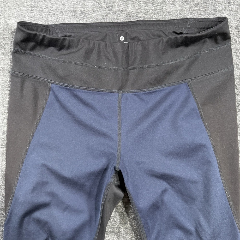 Athleta Tights Womens M Black Colorblock Sonar‎ 7/8 Athletic Tight Active 457400 - Picture 10 of 16